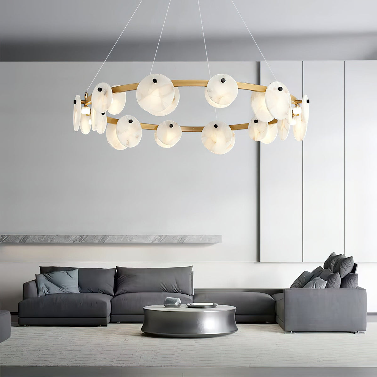 Radilum Austen Alabaster Chandelier