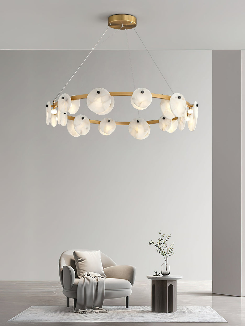 Radilum Austen Alabaster Chandelier