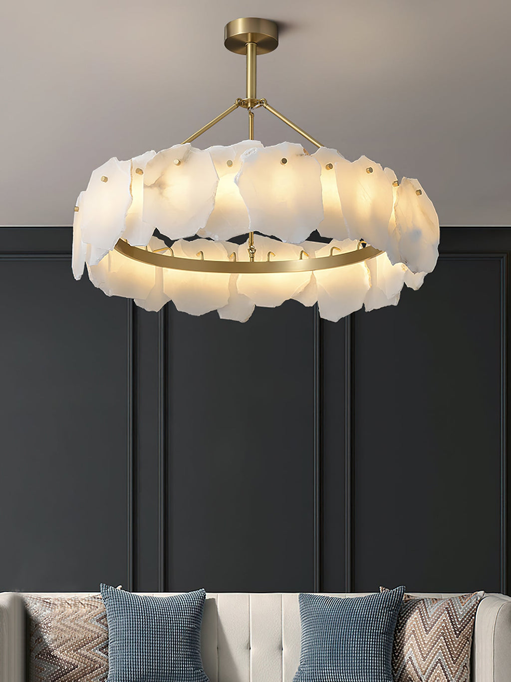 Radilum Burton Alabaster Chandelier