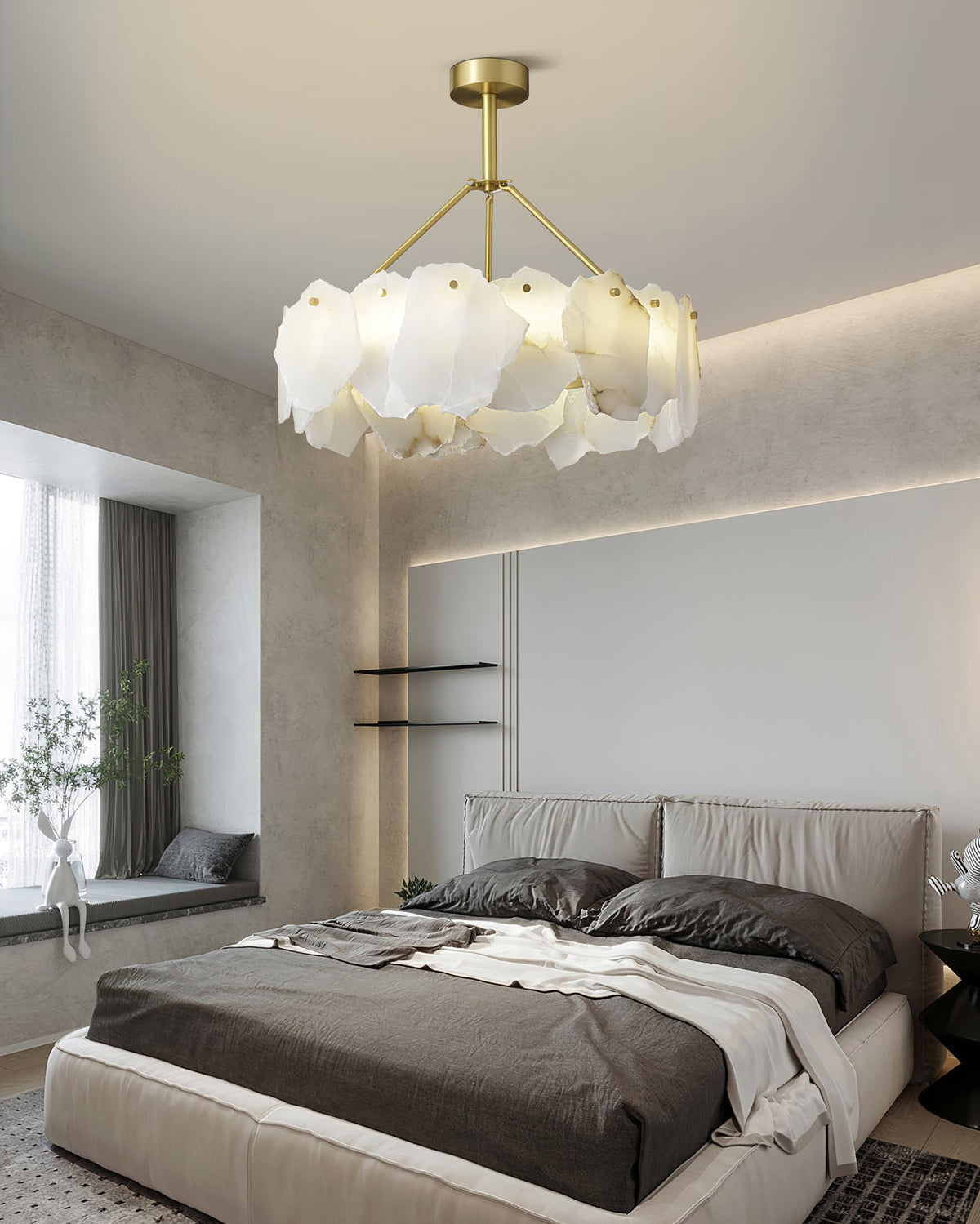 Radilum Burton Alabaster Chandelier