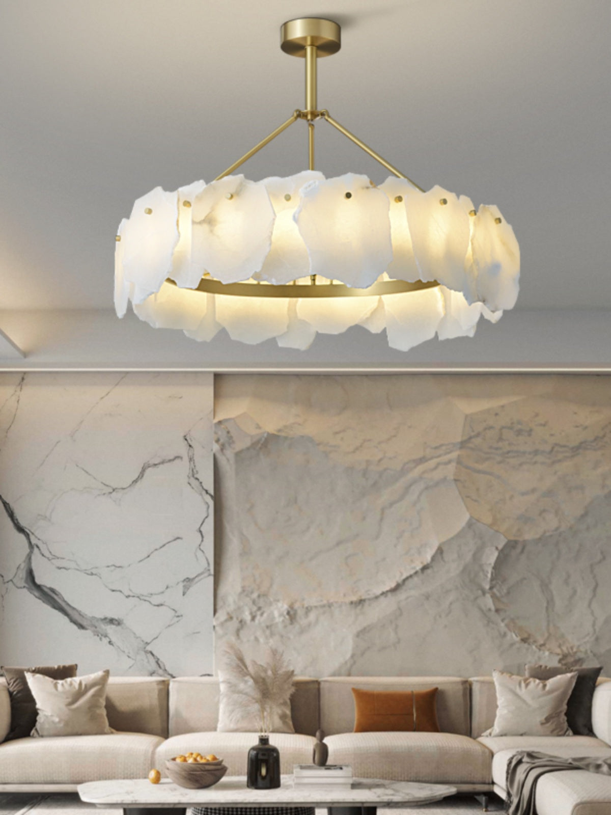 Radilum Burton Alabaster Chandelier