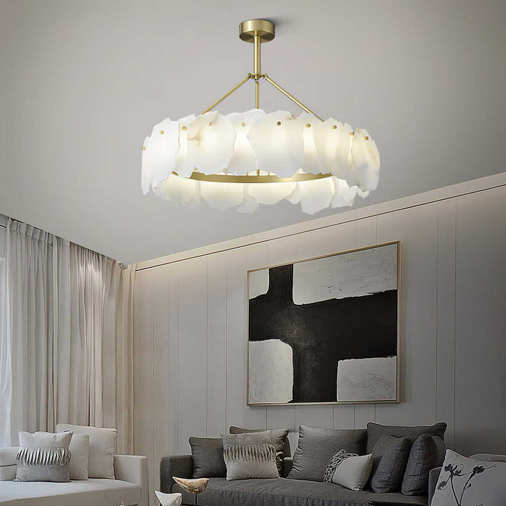 Radilum Burton Alabaster Chandelier
