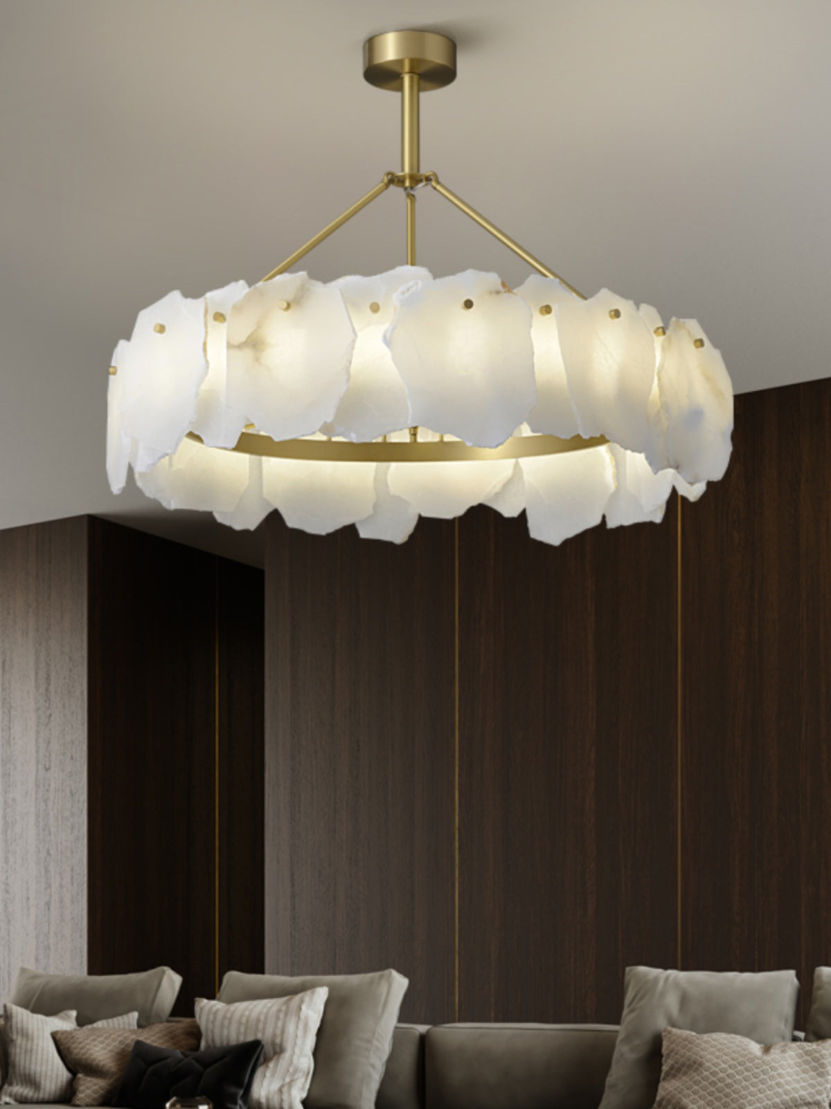 Radilum Burton Alabaster Chandelier