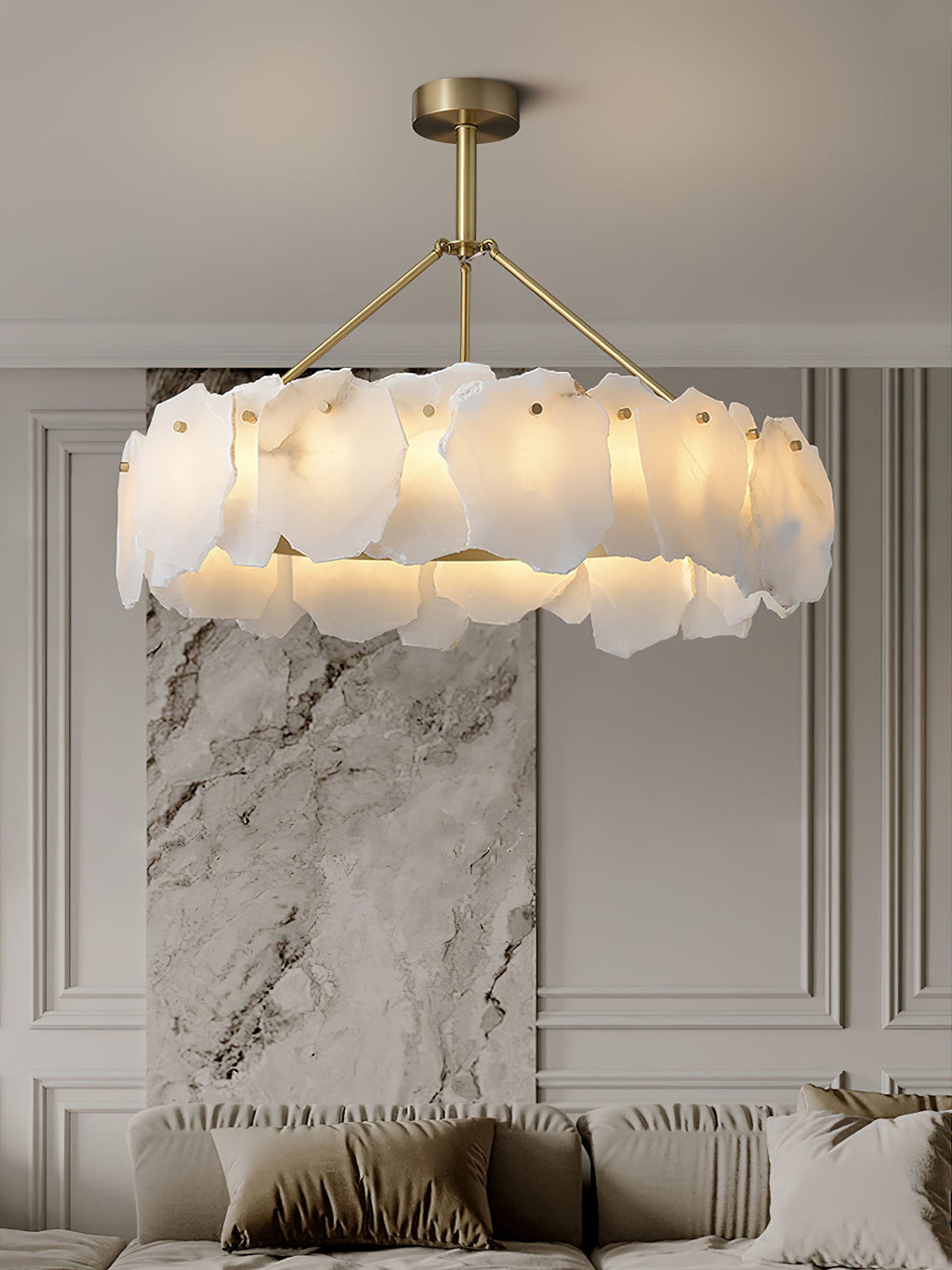 Radilum Burton Alabaster Chandelier