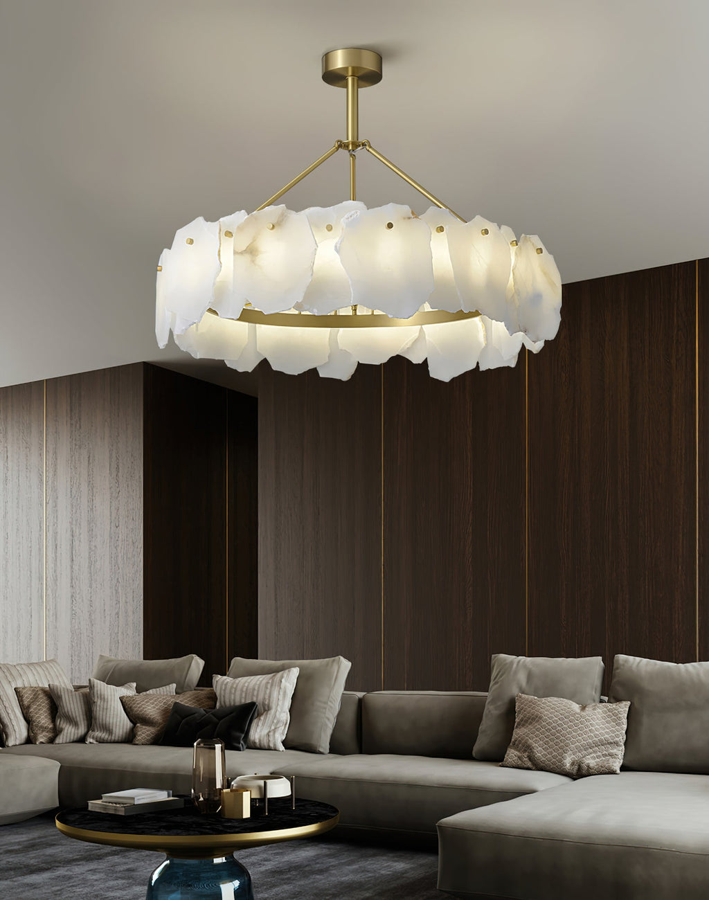Radilum Burton Alabaster Chandelier