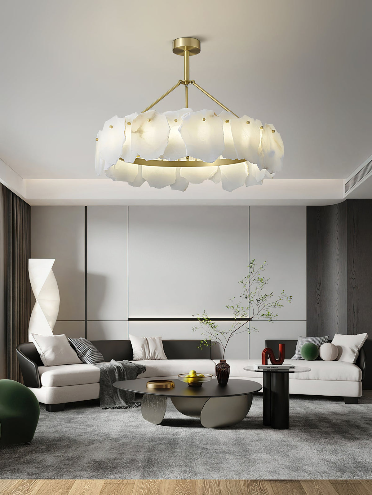 Radilum Burton Alabaster Chandelier