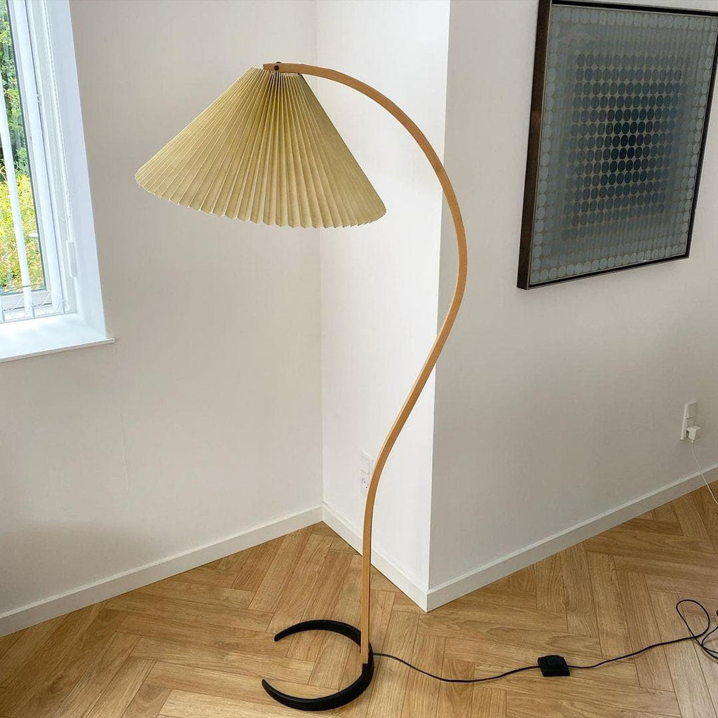 Radilum Caprani Floor Lamp Beech Wood and Linen