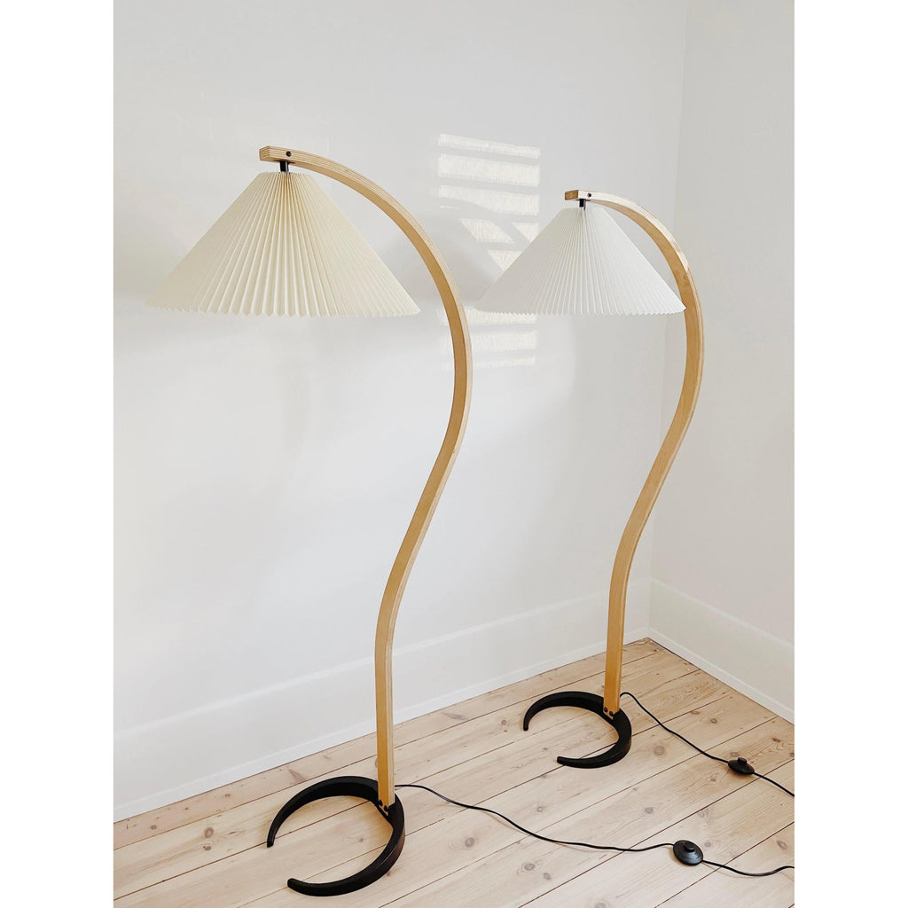 Radilum Caprani Floor Lamp Beech Wood and Linen