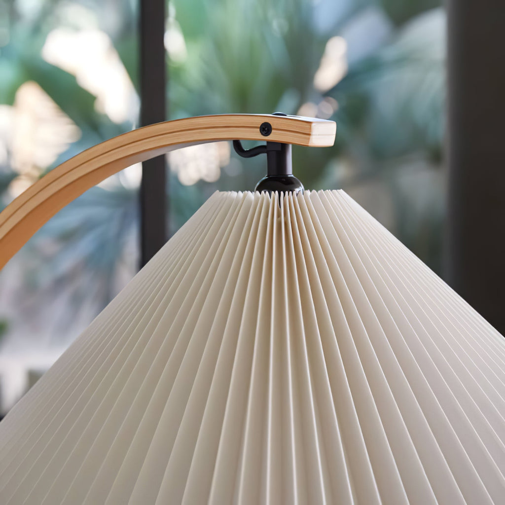 Radilum Caprani Floor Lamp Beech Wood and Linen