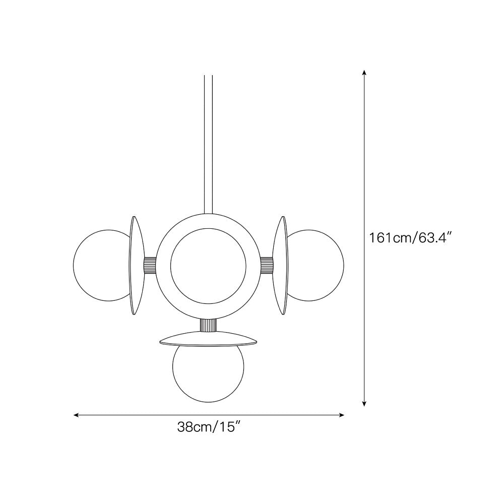 Radilum Cara Alabaster Chandelier