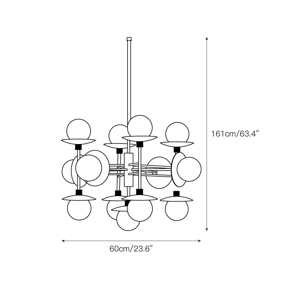Radilum Cara Alabaster Chandelier