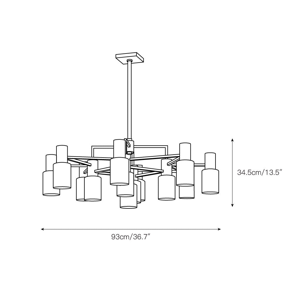Radilum Centerport Alabaster Chandelier