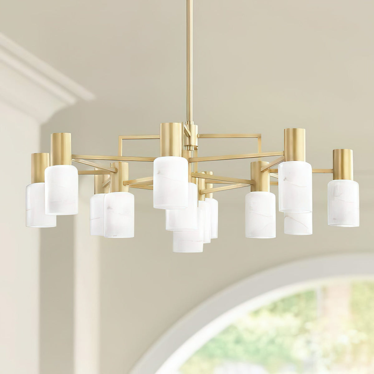 Radilum Centerport Alabaster Chandelier
