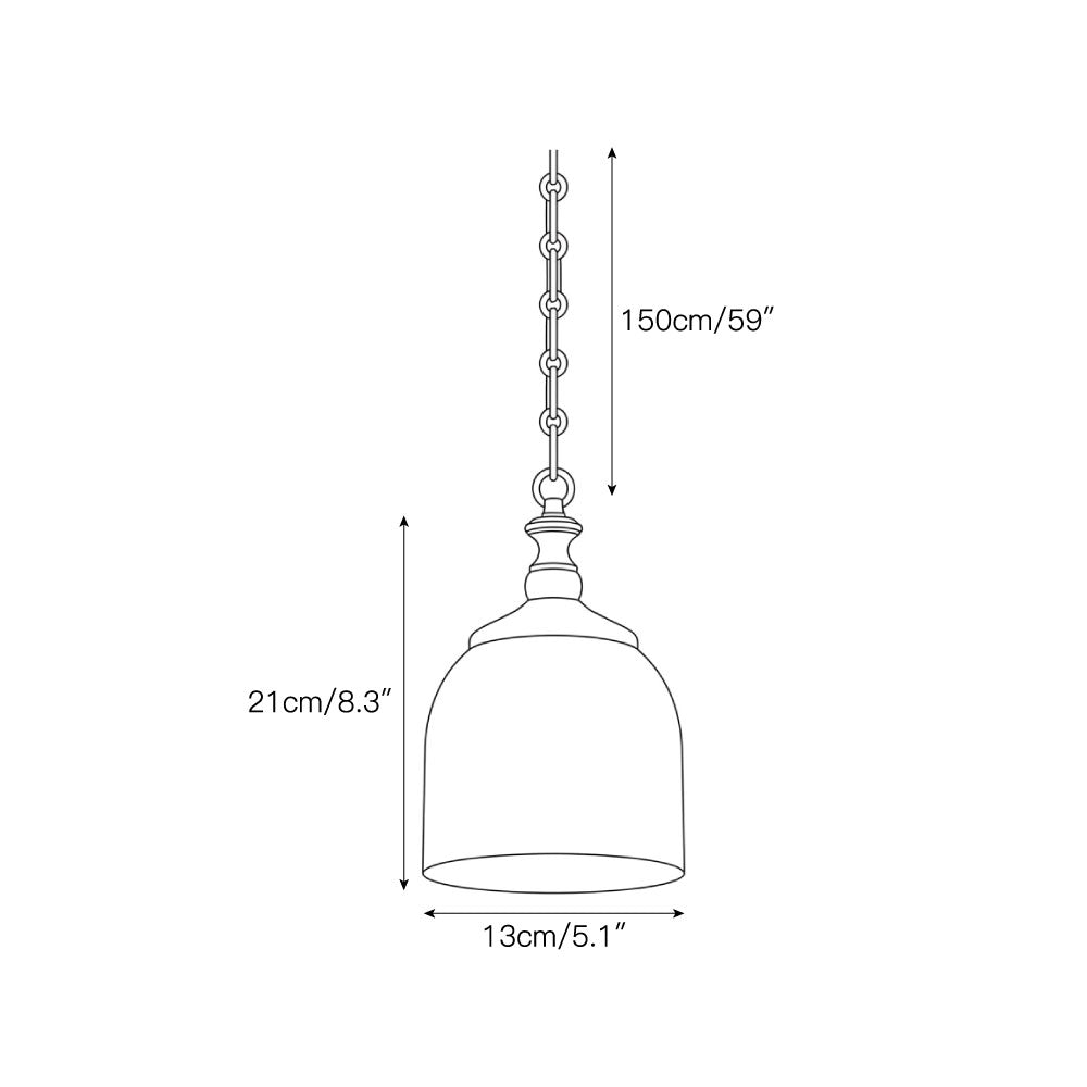 Radilum Chart Chain Alabaster Chandelier