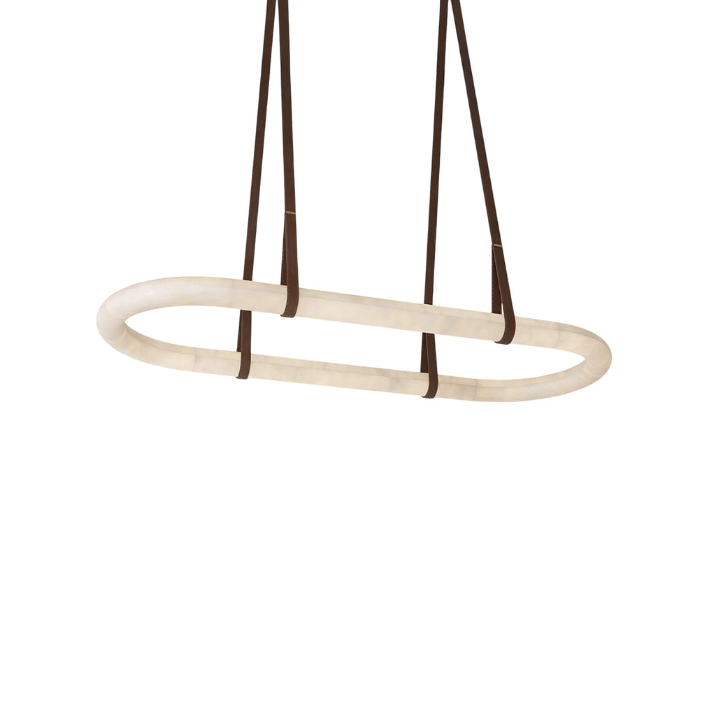 Radilum Circle Alabaster Chandelier