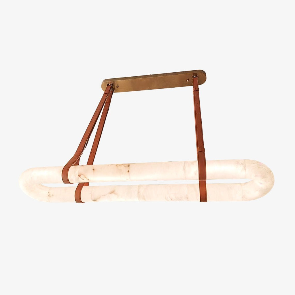 Radilum Circle Alabaster Chandelier