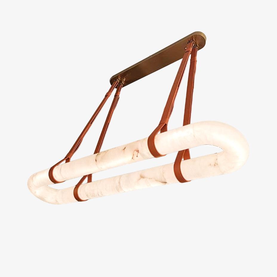 Radilum Circle Alabaster Chandelier