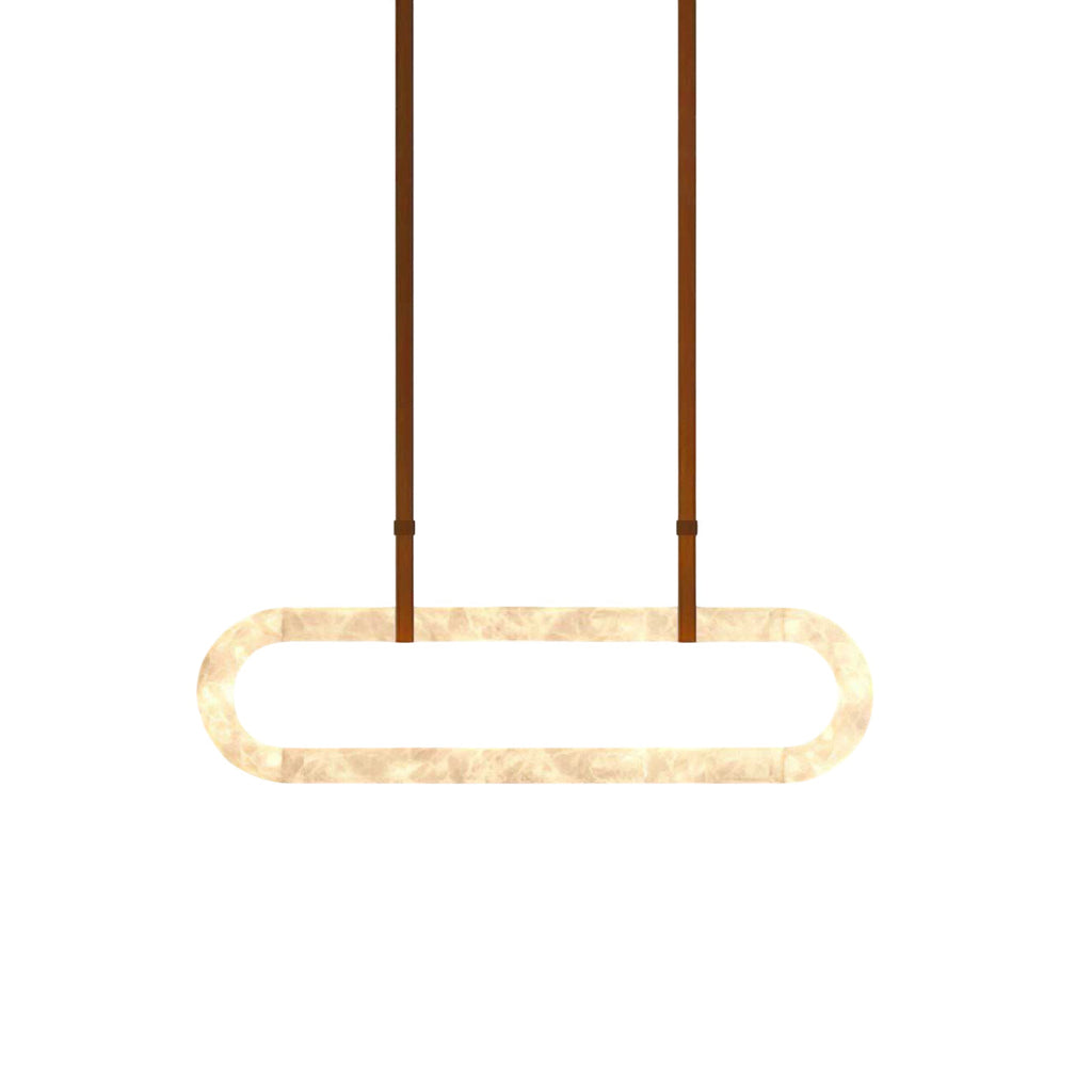 Radilum Circle Alabaster Chandelier