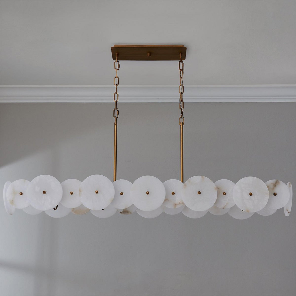 Radilum Selene Linear Alabaster Chandelier