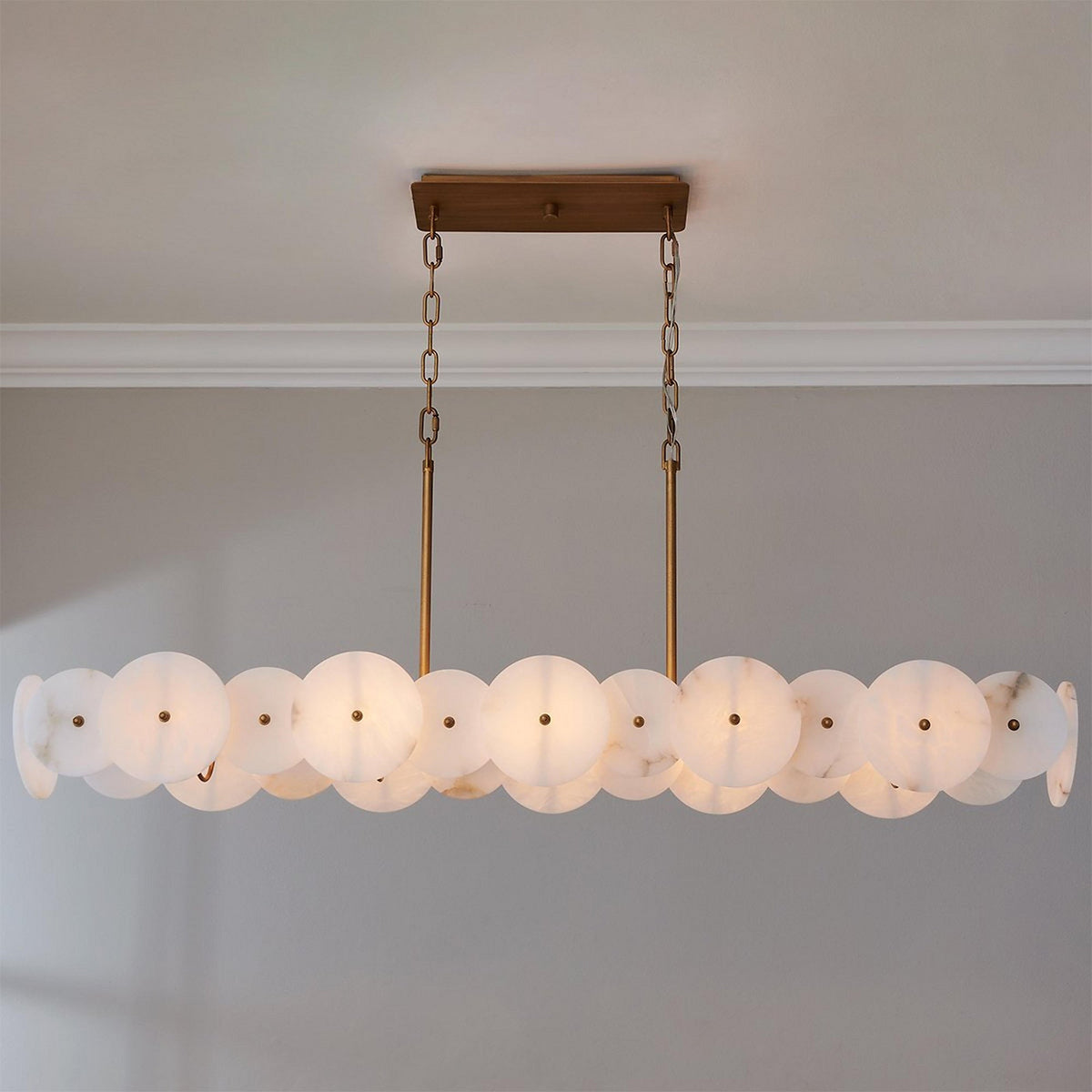 Radilum Selene Linear Alabaster Chandelier
