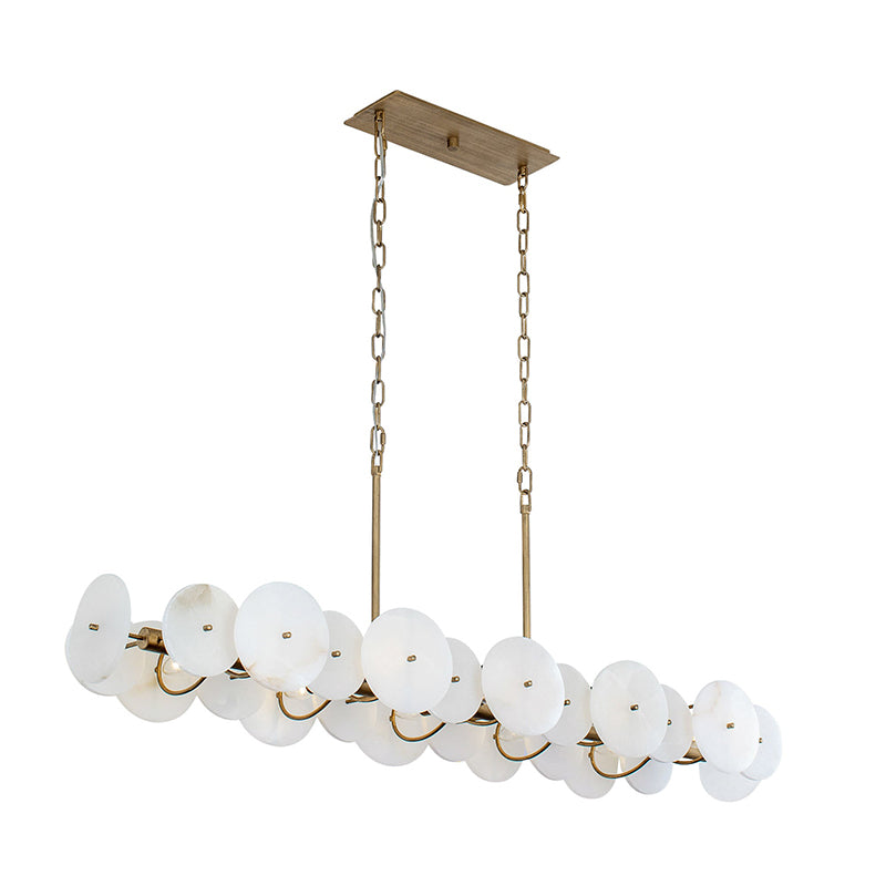Radilum Selene Linear Alabaster Chandelier