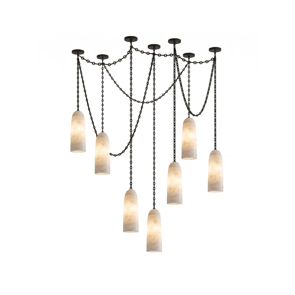 Radilum Figure Spanish Chain Alabaster Chandelier