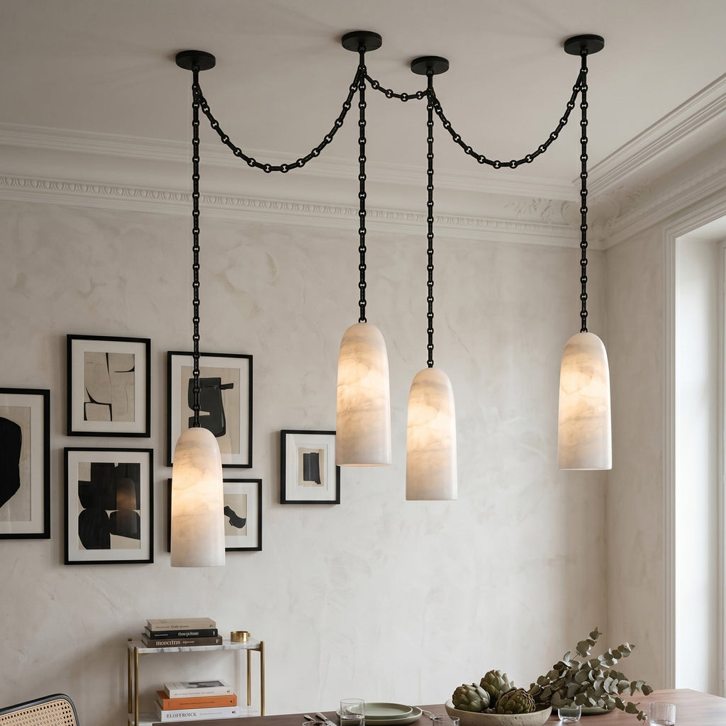 Radilum Figure Spanish Chain Alabaster Chandelier