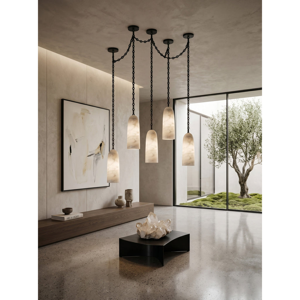 Radilum Figure Spanish Chain Alabaster Chandelier