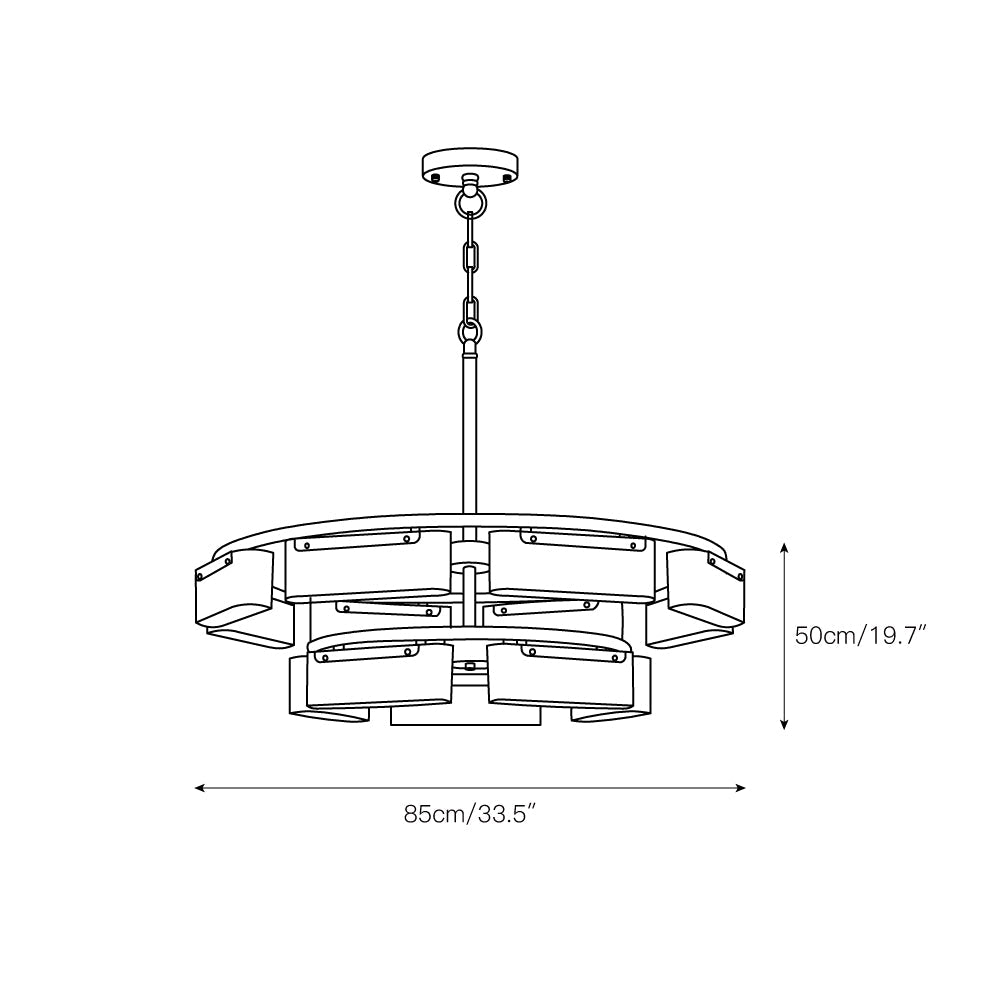 Radilum Fusion Alabaster Chandelier