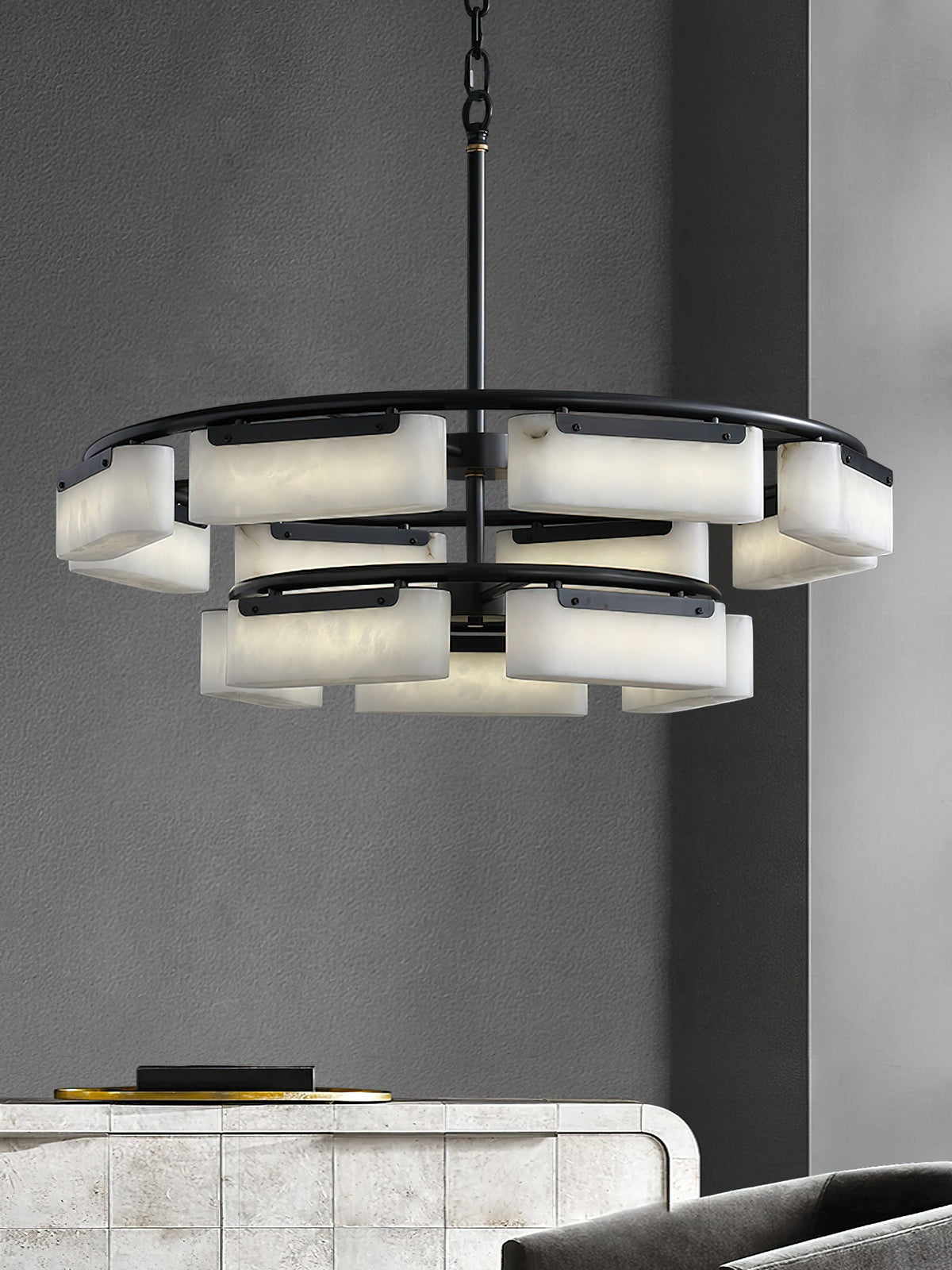 Radilum Fusion Alabaster Chandelier