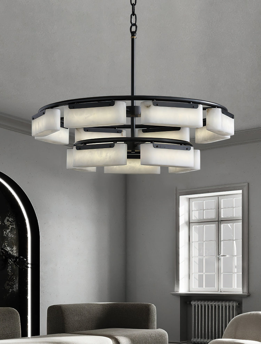 Radilum Fusion Alabaster Chandelier