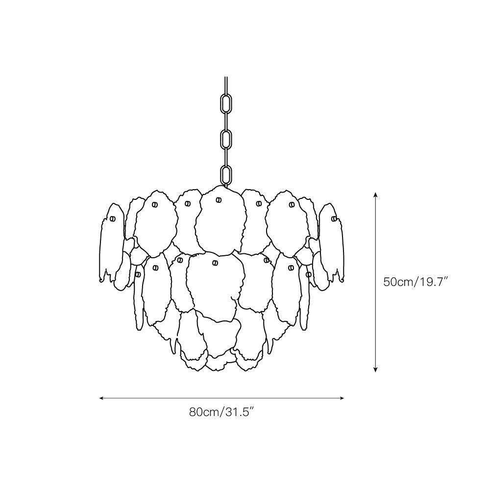 Radilum Gloire Alabaster Chandelier