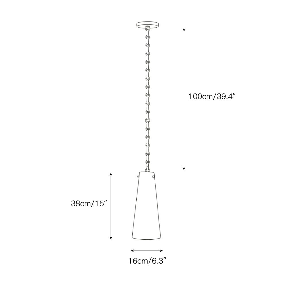 Radilum Cascade Chain Alabaster Chandelier