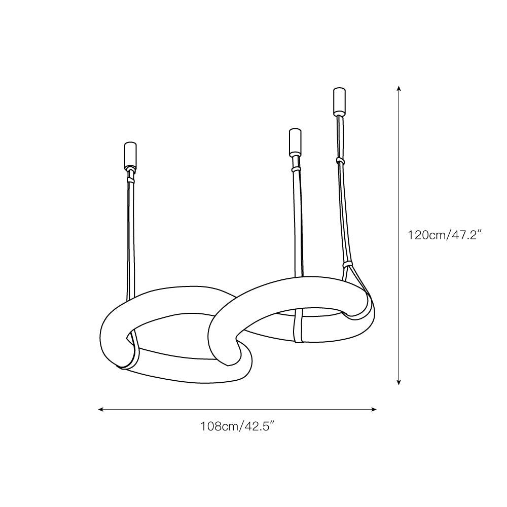 Radilum Infinity Alabaster Chandelier
