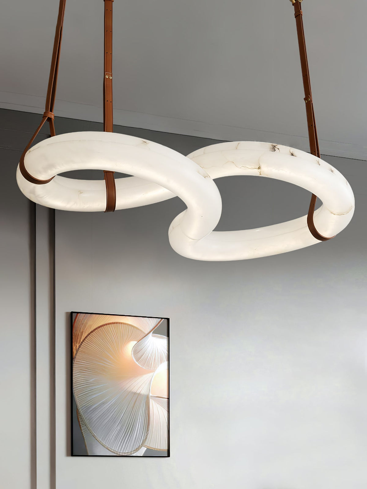 Radilum Infinity Alabaster Chandelier