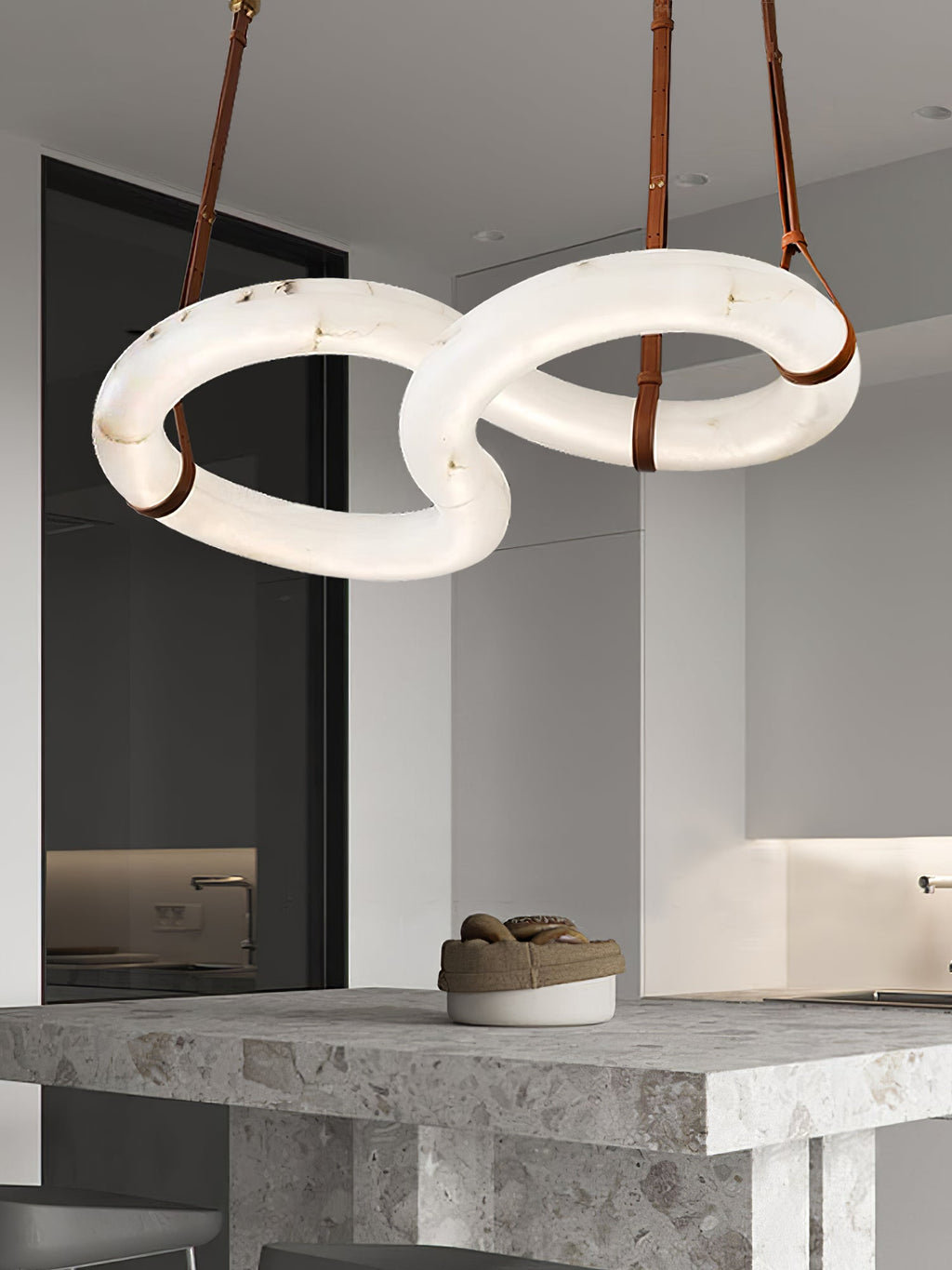 Radilum Infinity Alabaster Chandelier