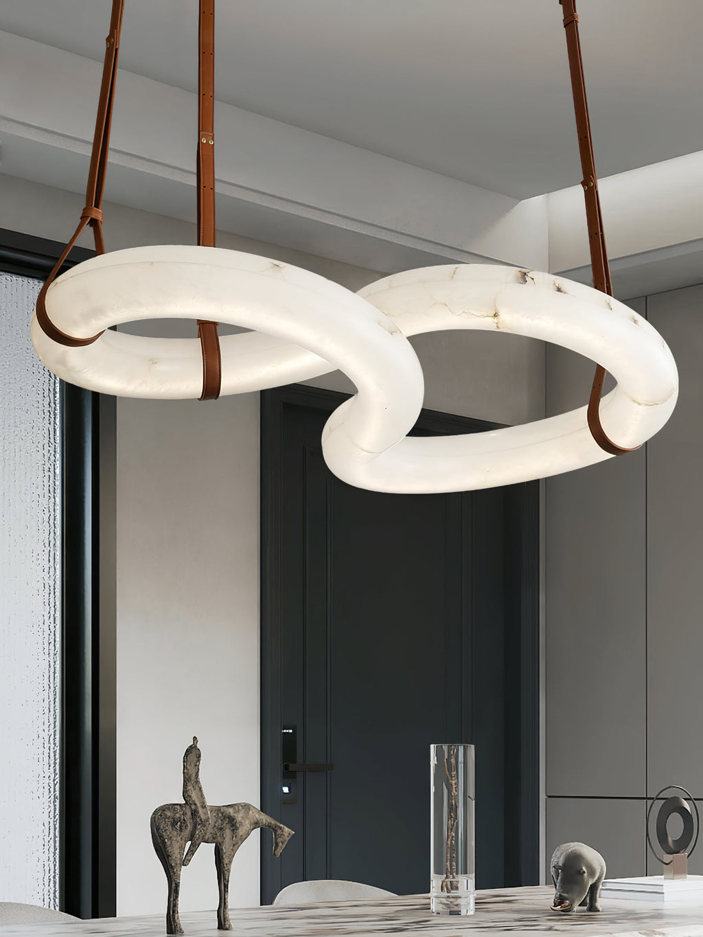 Radilum Infinity Alabaster Chandelier