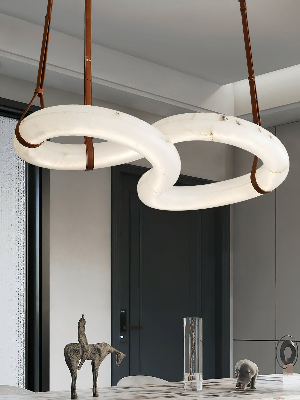 Radilum Infinity Alabaster Chandelier