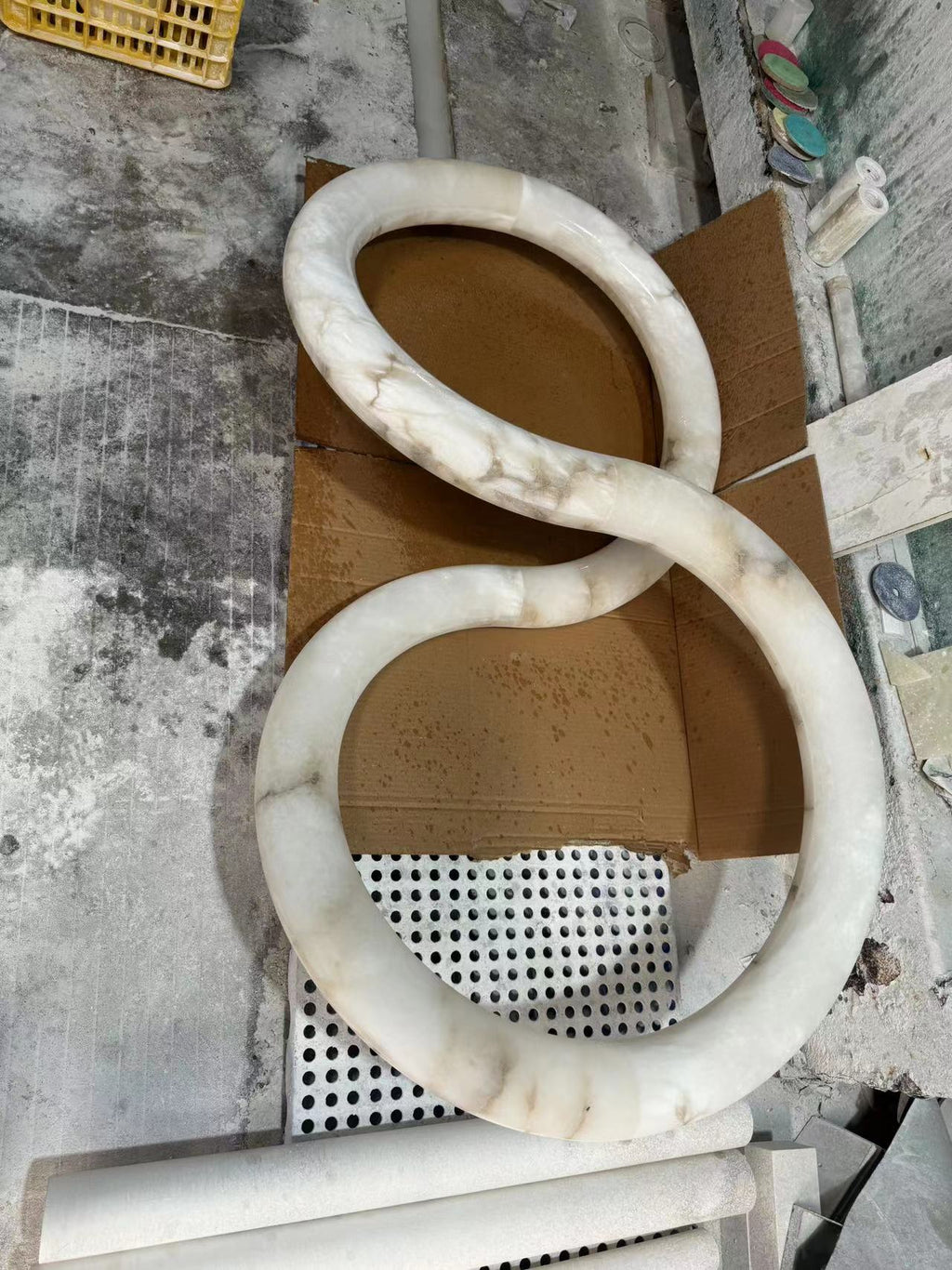 Radilum Infinity Alabaster Chandelier