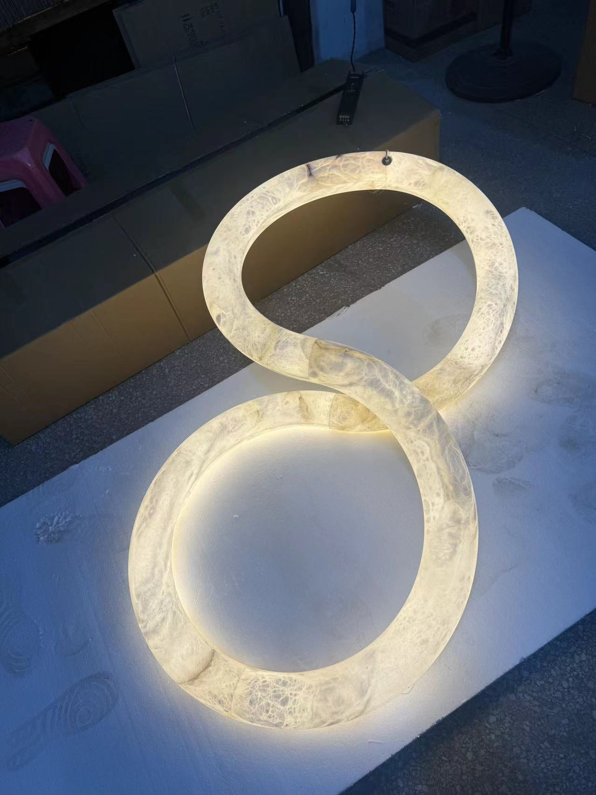 Radilum Infinity Alabaster Chandelier