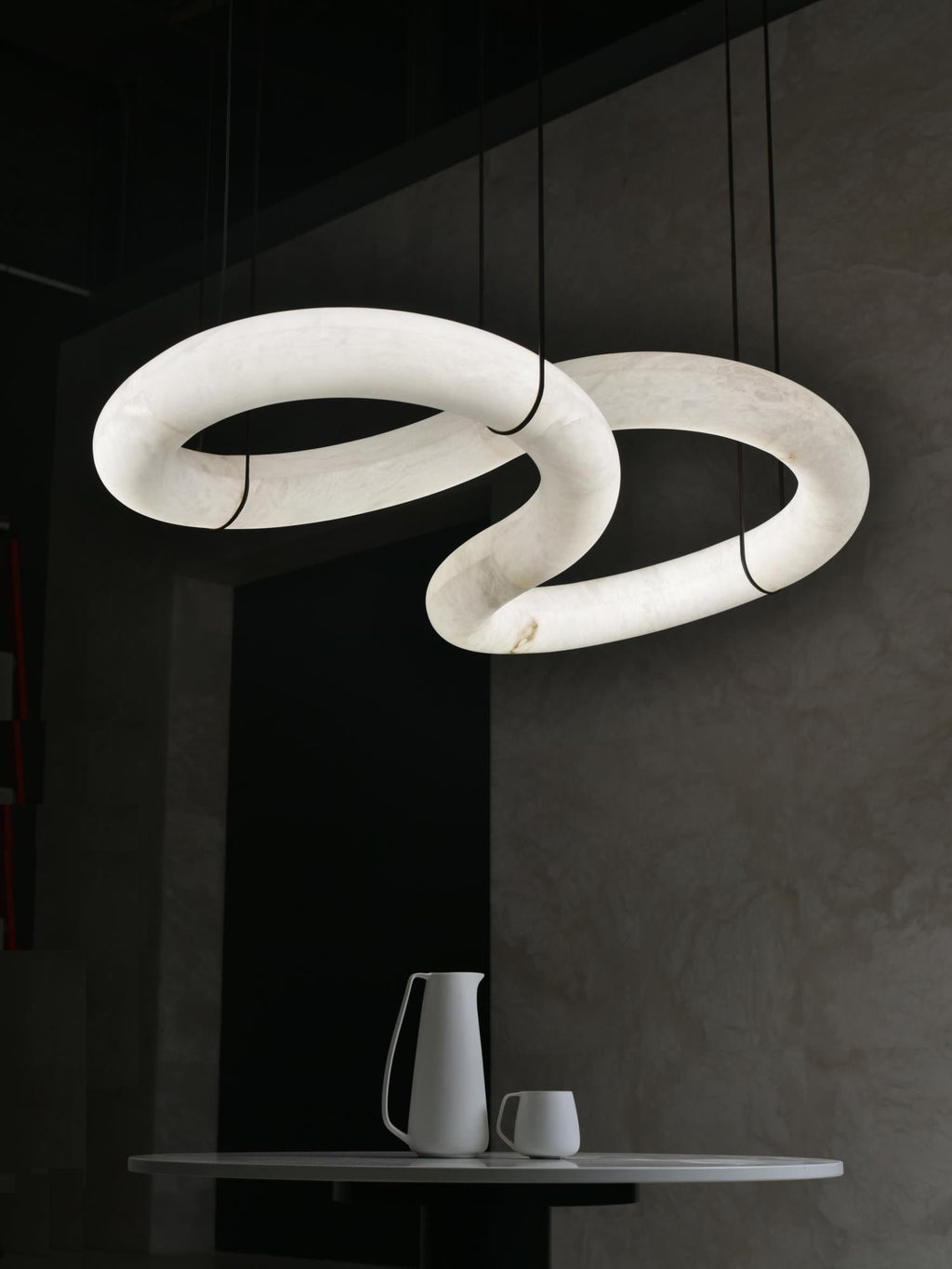 Radilum Infinity Alabaster Chandelier