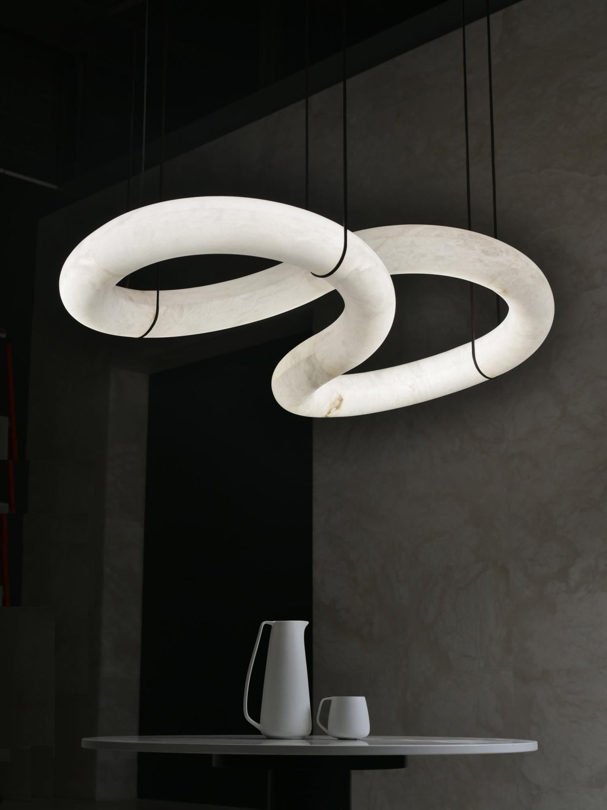 Radilum Infinity Alabaster Chandelier