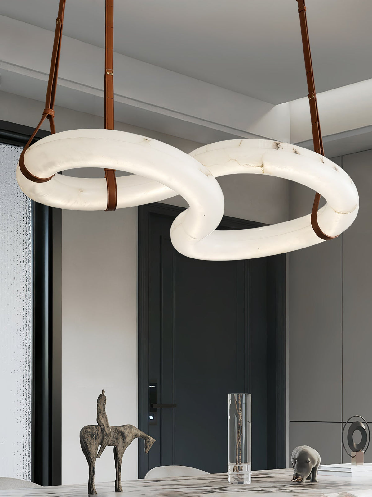 Radilum Infinity Alabaster Chandelier