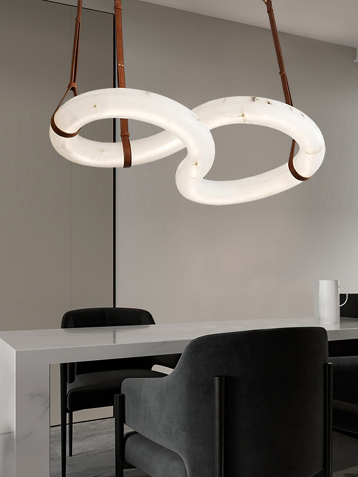 Radilum Infinity Alabaster Chandelier