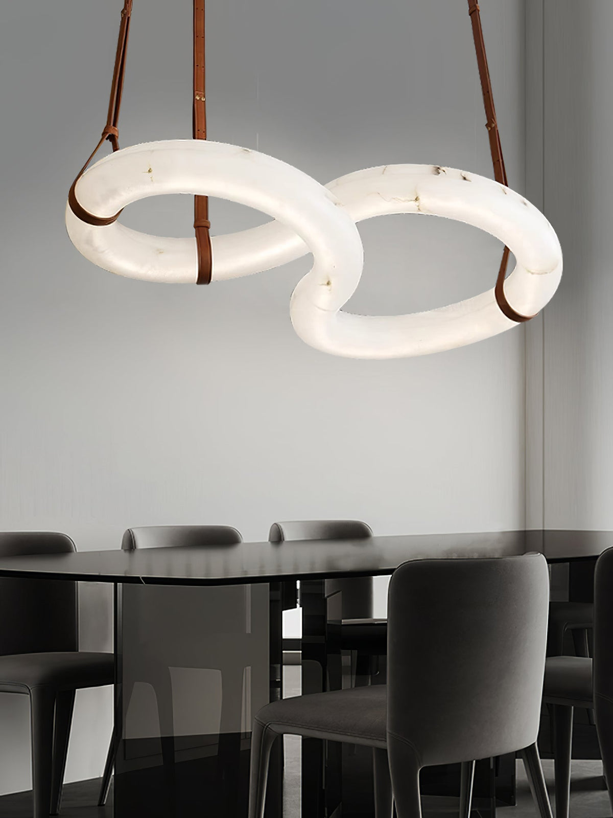 Radilum Infinity Alabaster Chandelier