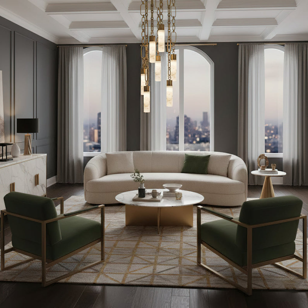 Radilum Chain Alabaster Chandelier