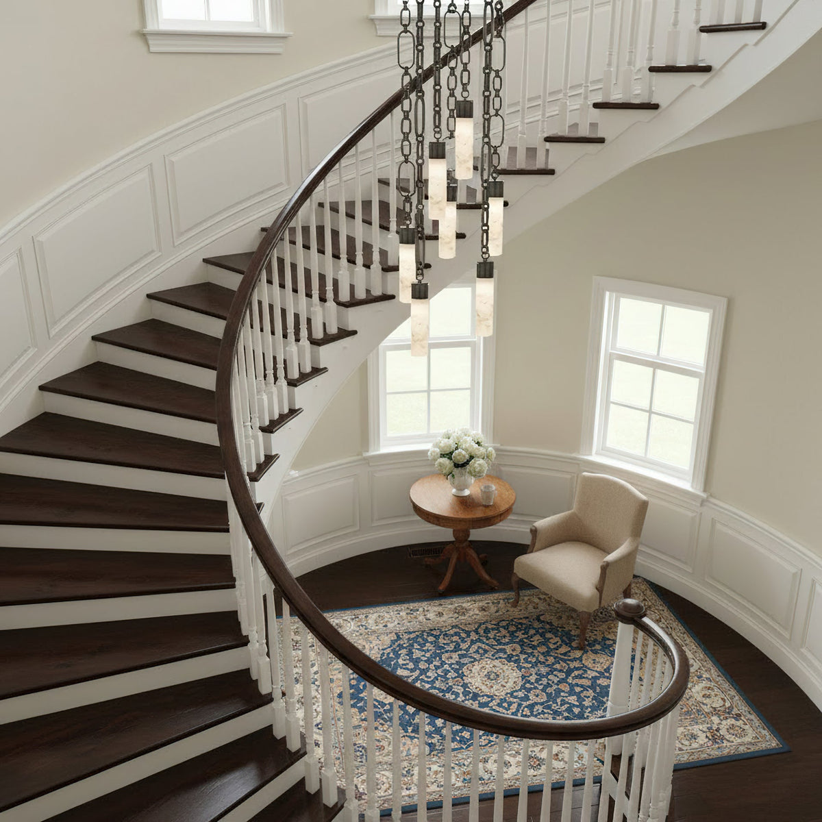 Radilum Chain Alabaster Chandelier