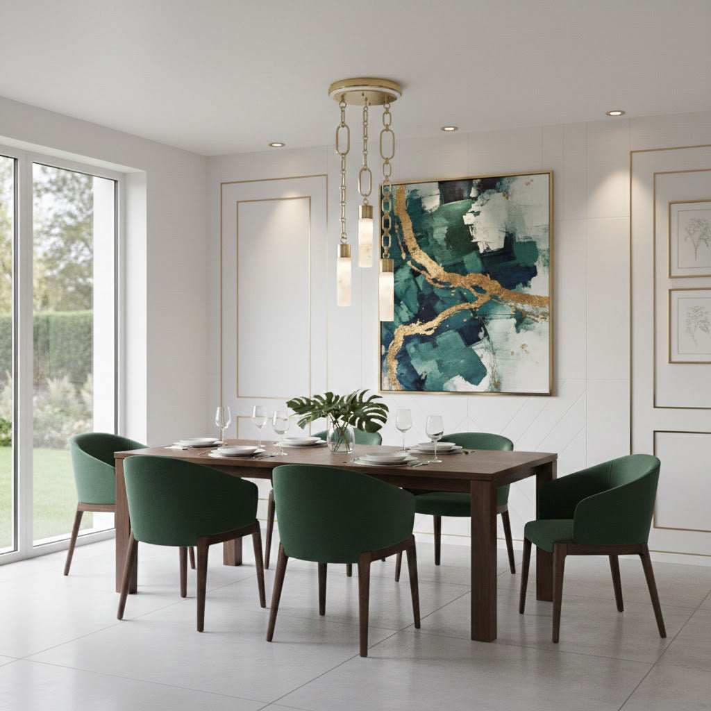 Radilum Chain Alabaster Chandelier
