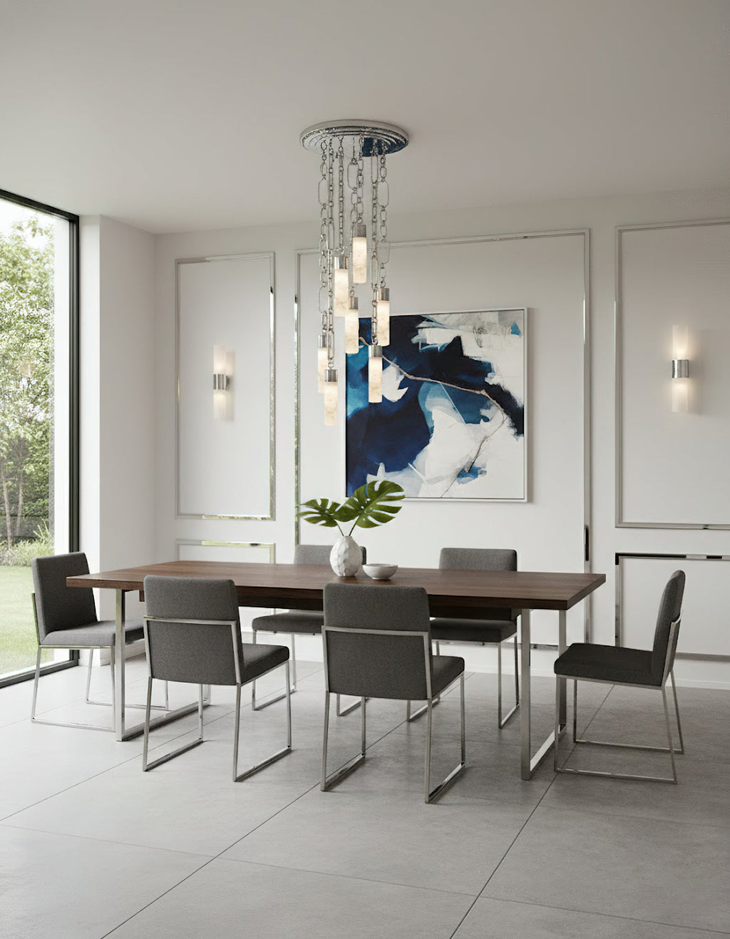 Radilum Chain Alabaster Chandelier