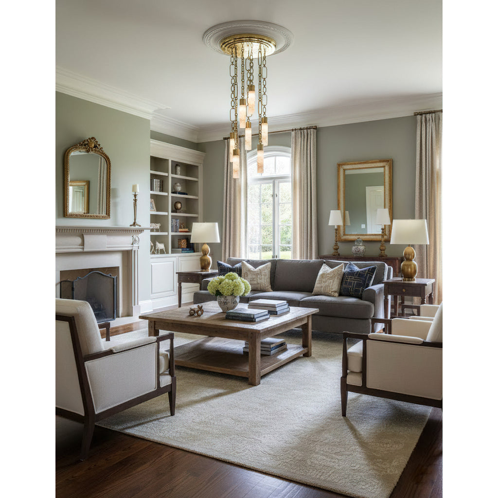 Radilum Chain Alabaster Chandelier